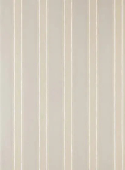 Farrow & Ball Carta da parati Block Print Stripe - Skimming Stone/ Lime White/ Wimborne White
