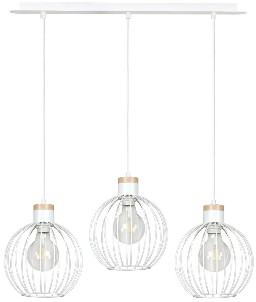 Lampadario a Sospensione BARBADO 3 WHITE Colore Bianco