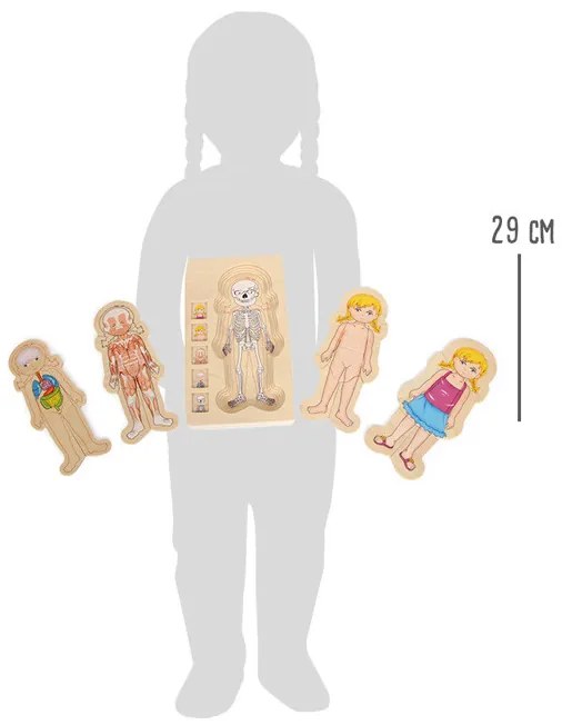 Puzzle di legno - Anatomia della ragazza Emma