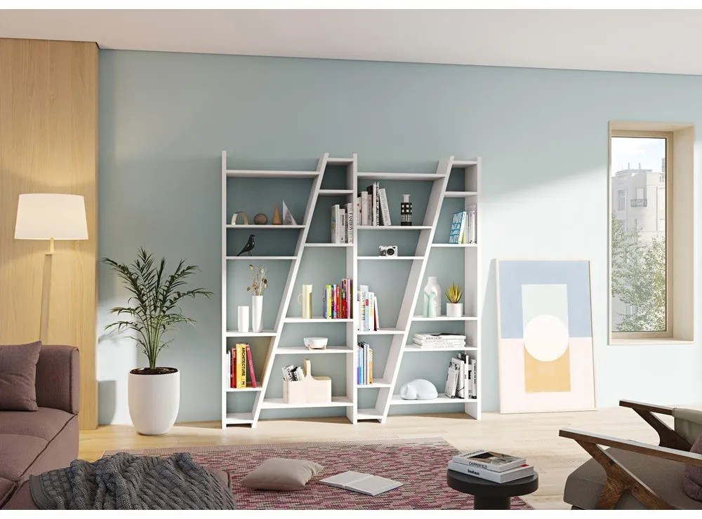 Libreria bianca 190x195 cm Delta - TemaHome