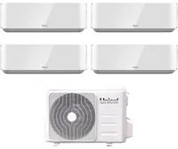 Climatizzatore Condizionatore Unical Quadri Split Inverter serie AIR CRISTAL 10+10+10+13 con KMX4 36HE R-32 Wi-Fi Optional 10000+10000+10000+13000