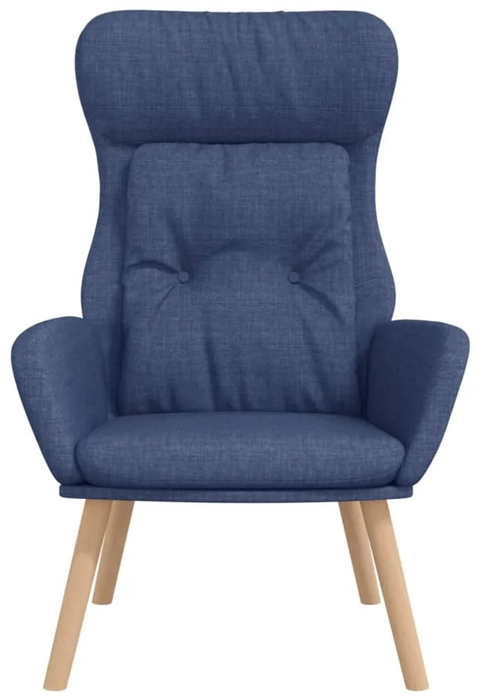 Poltrona rilassante blu in tessuto