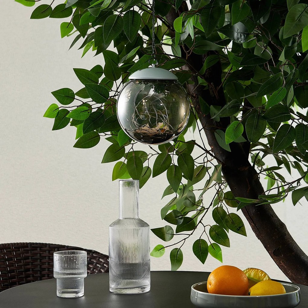 Lindby Tjelle LED solare a sospensione, sfera