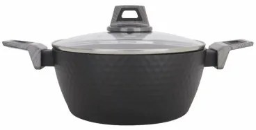 Casseruola Amercook Con coperchio Nero Alluminio (Ø 20 cm)