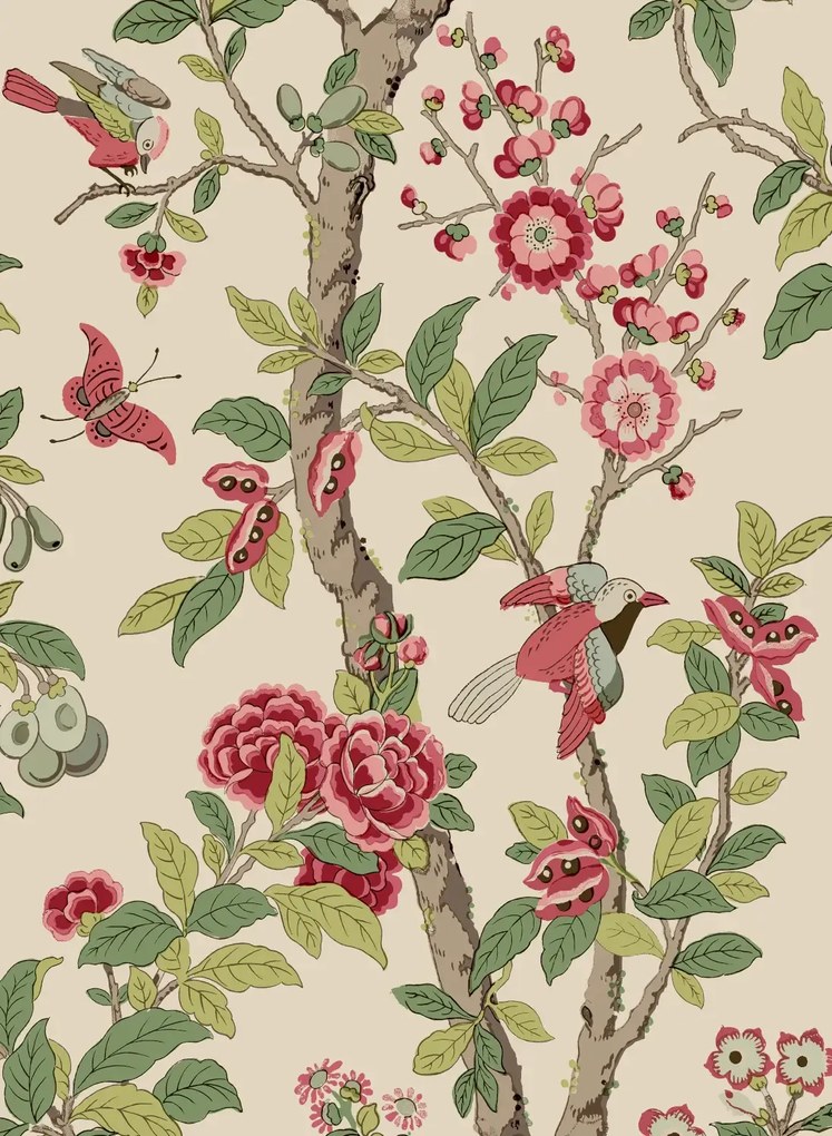 GP & J Baker Carta da parati Eldon - Archive Pink