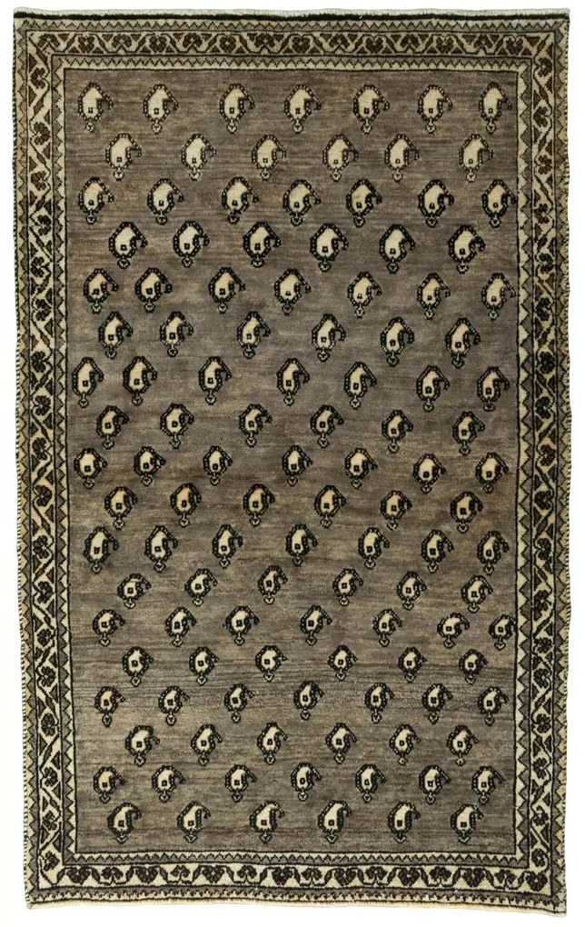 Gabbeh Tappeto 190x120 Nero (Iran) Annodato A Mano