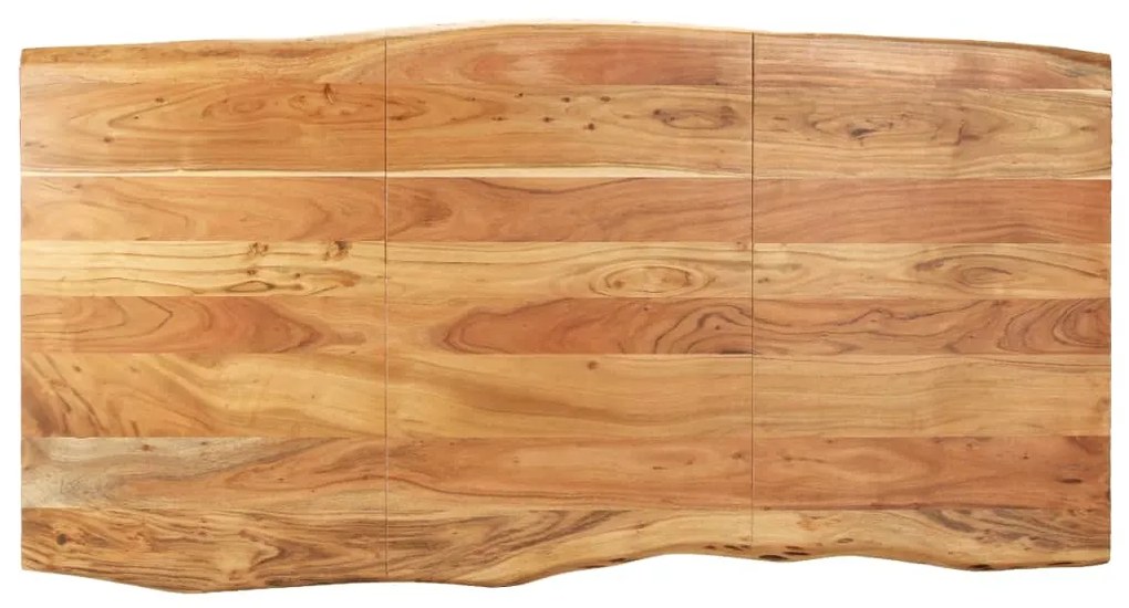 Tavolo da pranzo 180x90x76 cm in legno massello di acacia