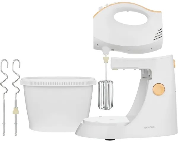 Sencor - Frusta a mano con ciotola rotante 500W/230V bianca