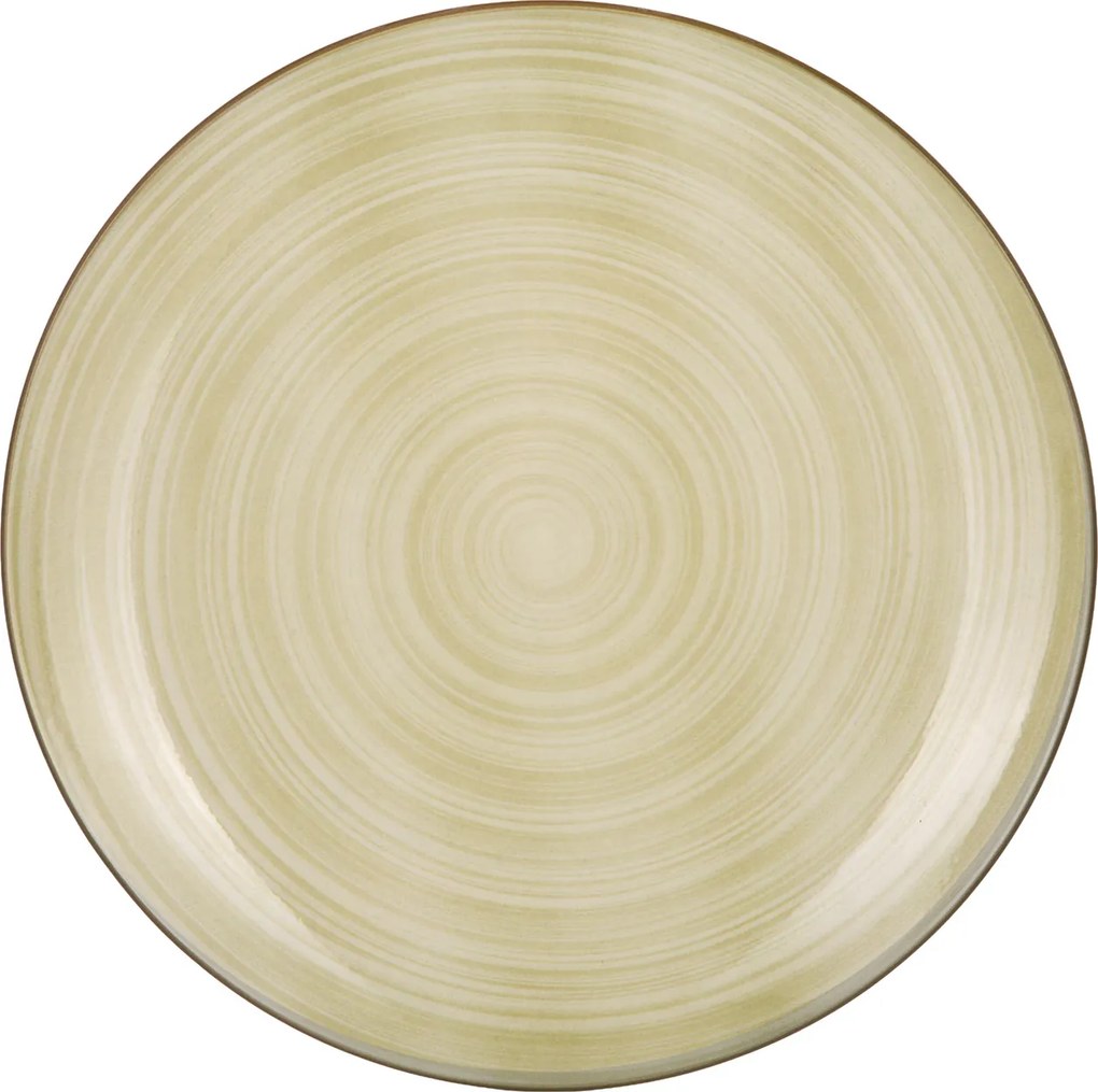 Piatto piano porcellana verde 26,7 cm Petali