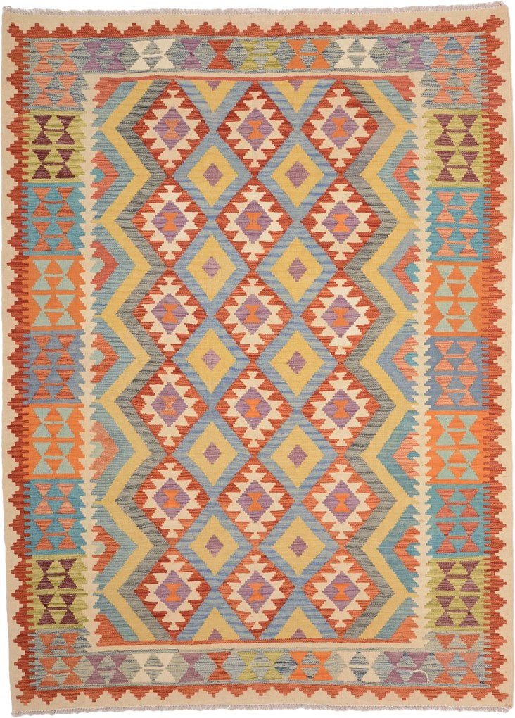 Kilim Tappeto 240x180 (Pakistan) Tessuto A Mano