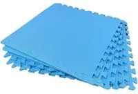 Set 6 Mattonelle Tappeto Antiscivolo per Piscina colore Blu 60x60x0,8 cm