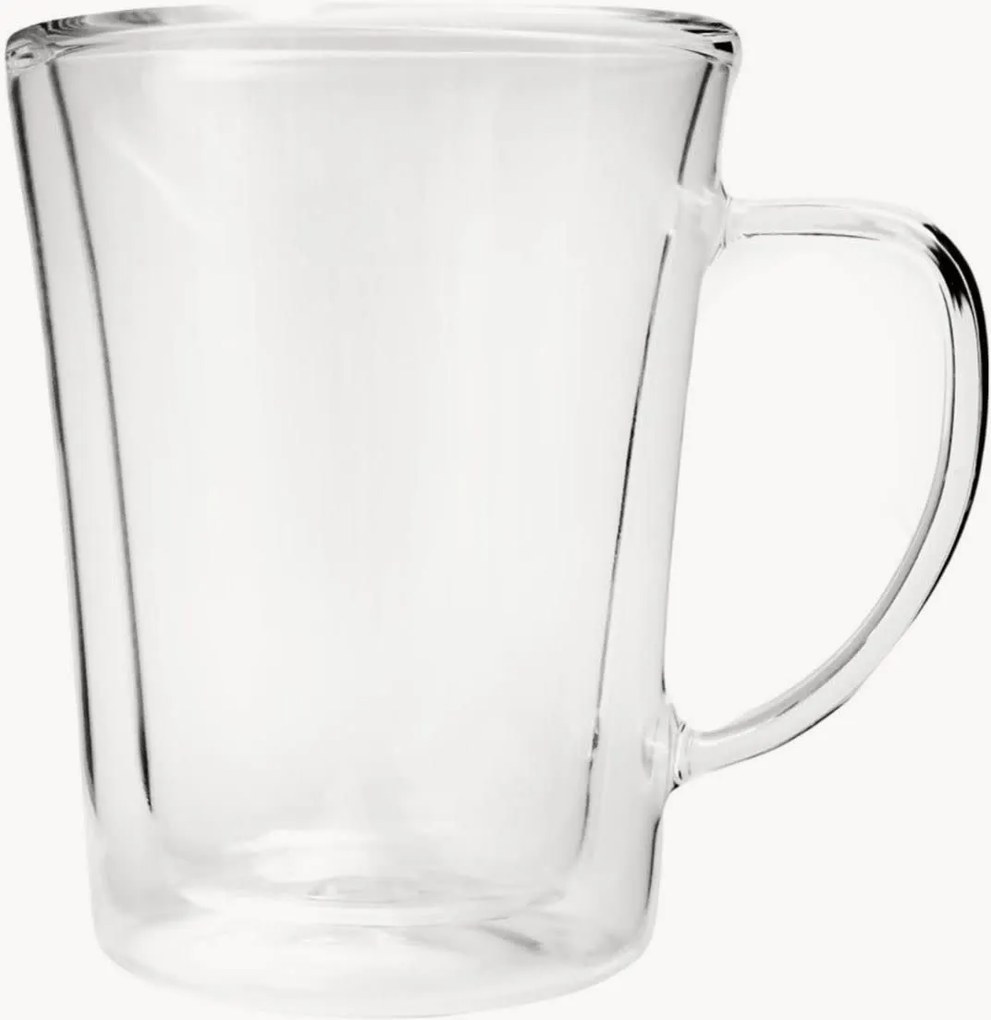 Set di 2 tazze in vetro borosilicato a doppia parete Amo
