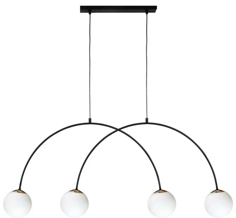 Zuma Line 1220 - Lampadario su cavo BOW 4xE14/10W/230V nero