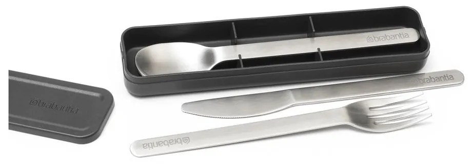 Set di posate da viaggio argentato in acciaio inox 3 pz Make &amp; Take - Brabantia