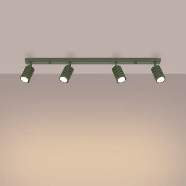 Sollux SL.1622 - Faretto KARBON 4xGU10/10W/230V verde