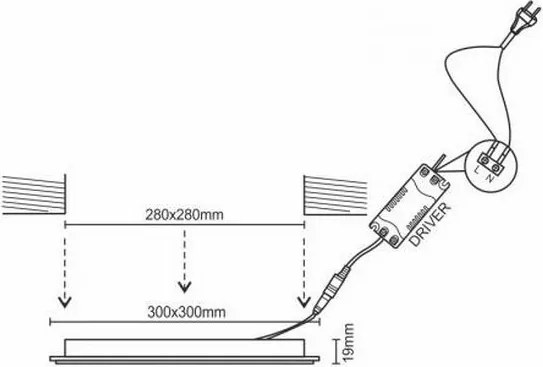 Lampada LED da incasso LED/24W/230V