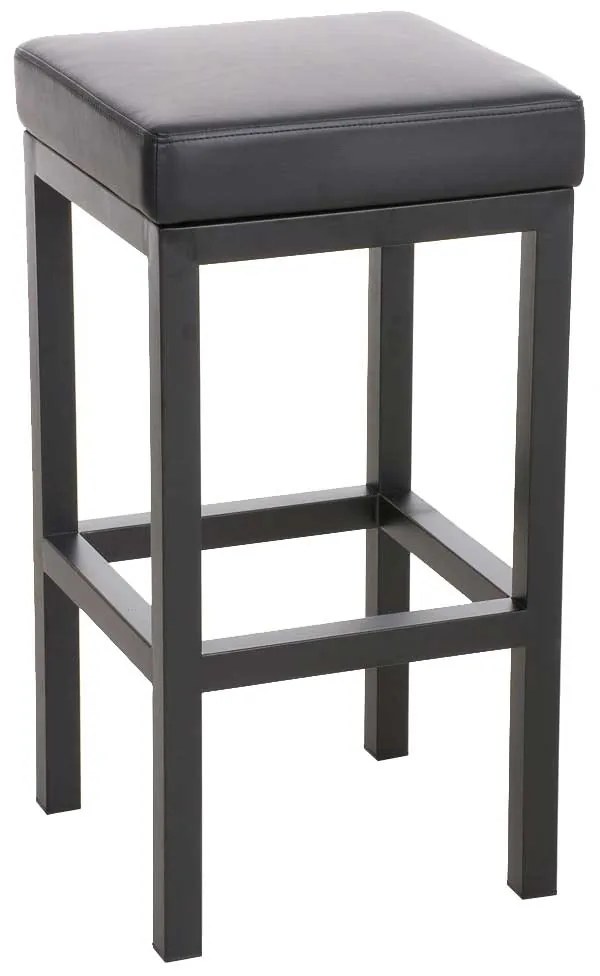 Sgabello Da Bar Taylor B80 Con Seduta Imbottita İn Ecopelle / Schwarz