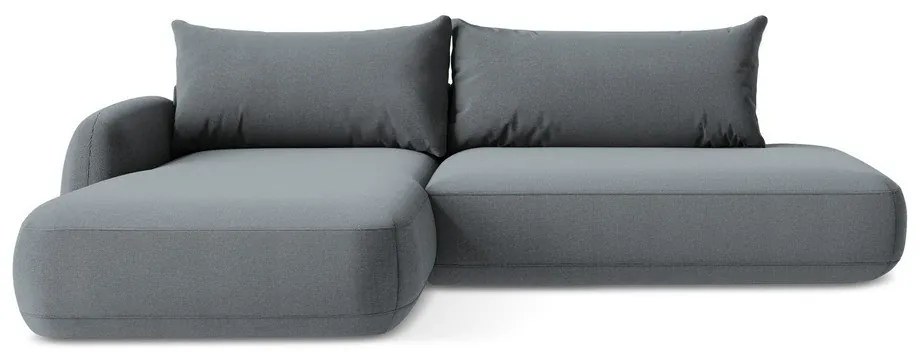 Divano angolare blu polveroso allungabile (con penisola a sinistra/con chaise lounge) Hale – Makamii