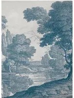 Coordonne Carta da parati panoramica Engraving - Blue