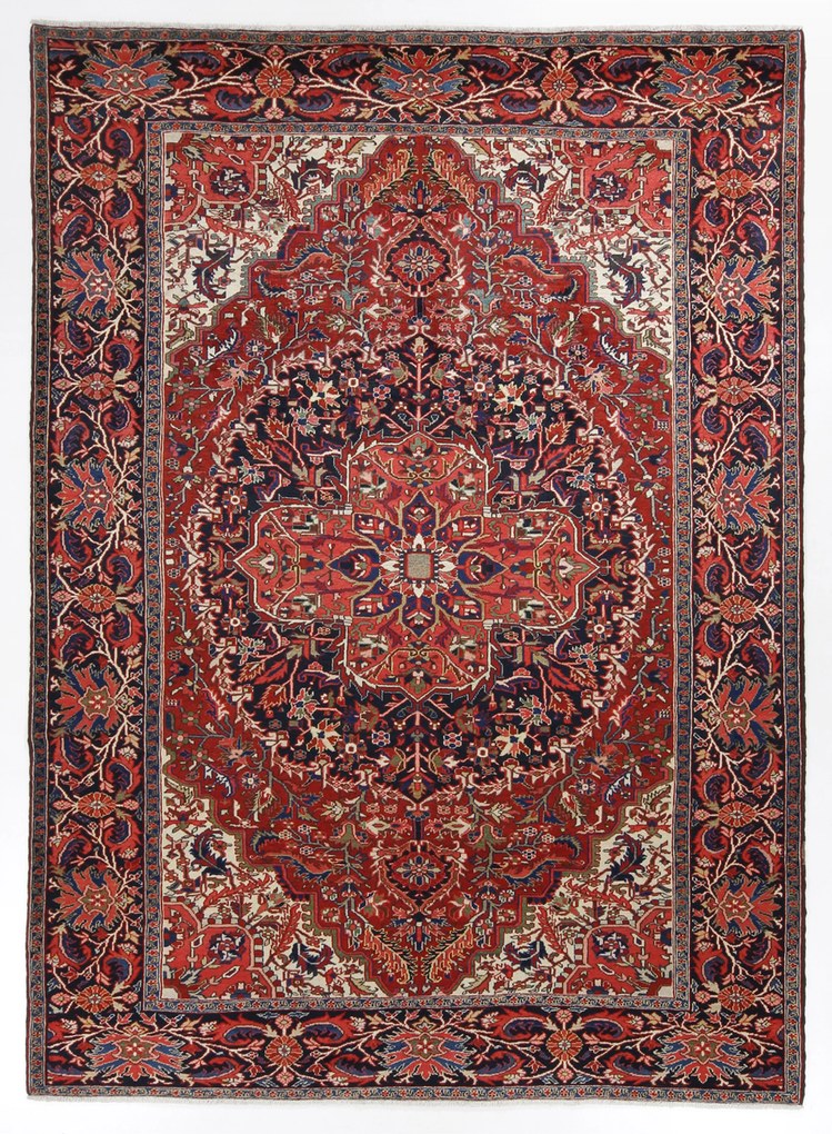 Heriz Tappeto persiano 360x260 (Iran) Annodato A Mano