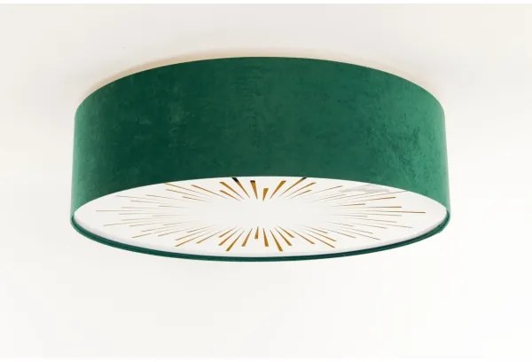 Plafoniera RAYS 2xE27/60W/230V diametro 60 cm verde