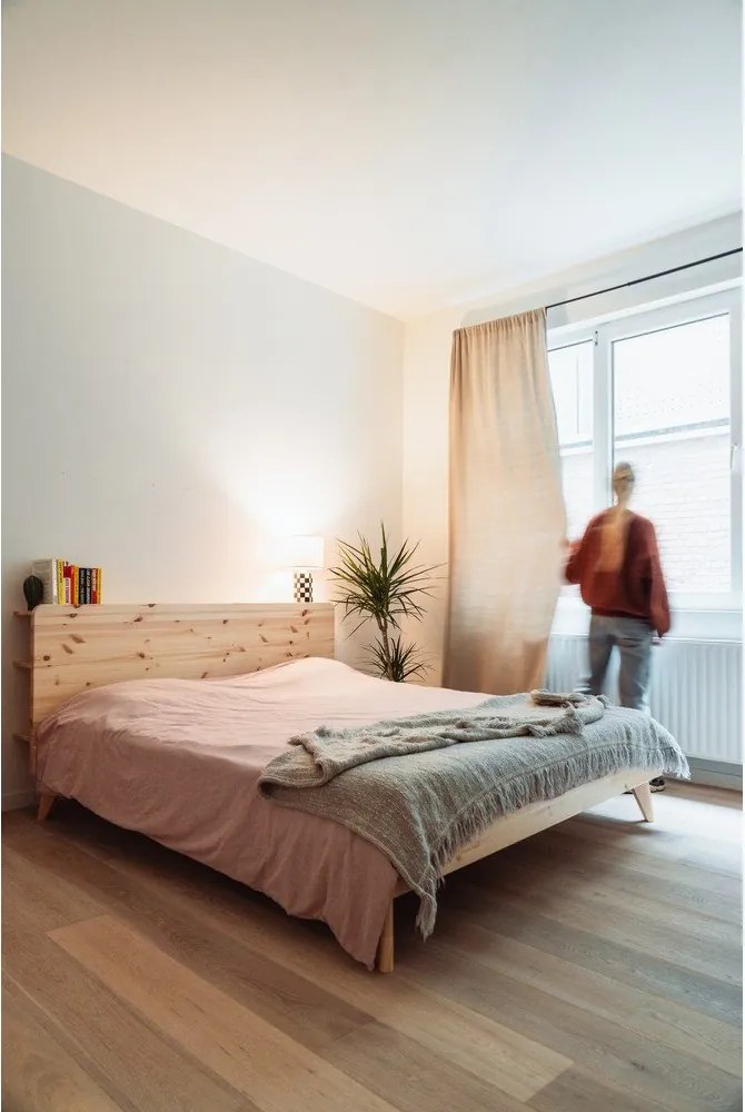 Letto matrimoniale in legno di pino con griglia 180x200 cm Retreat - Karup Design