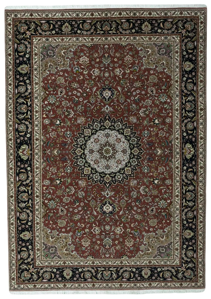 Tabriz Tappeto persiano 210 x 300 Rosso (Iran) Annodato A Mano