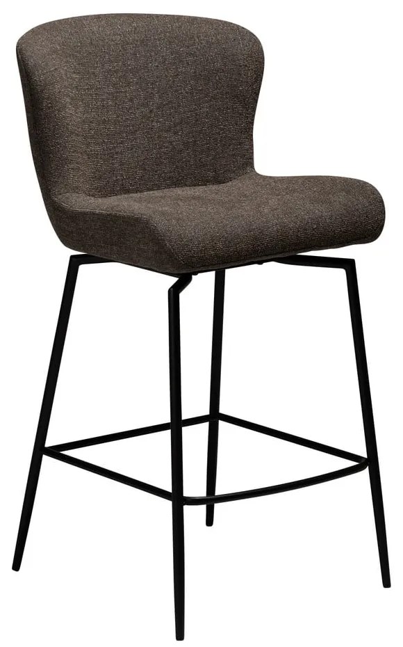 Sgabello da bar marrone imbottito (altezza della seduta 67,5 cm) Glam – DAN-FORM Denmark
