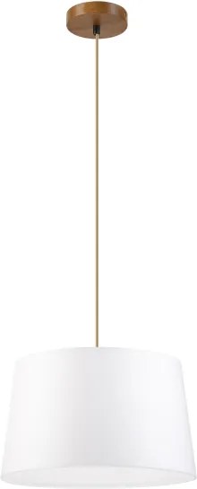 Lampada sospesa su cavo AIDA 1xE27/60W/230V Ø 35 cm rovere/marrone/bianco