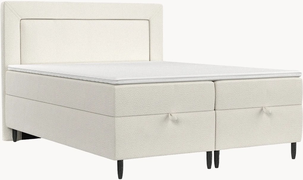 Letto boxspring fatto a mano con contenitore Nea, H3