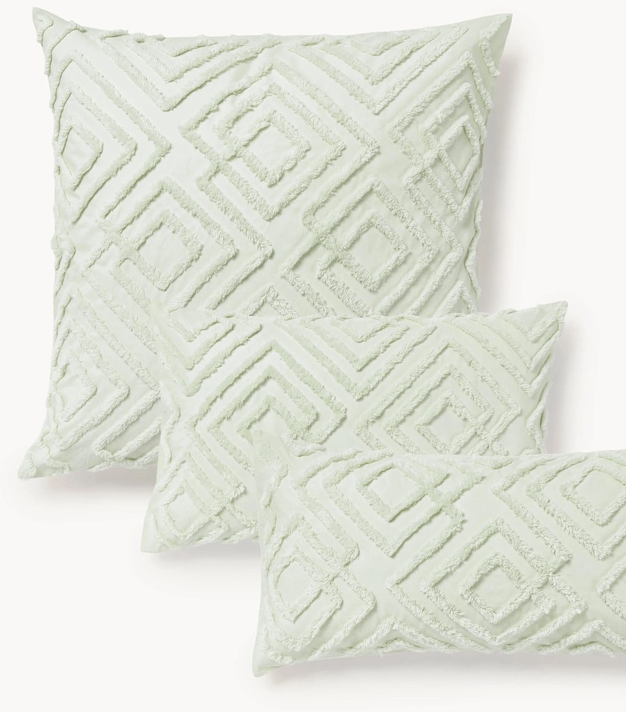 Federa in percalle di cotone con design trapuntato Phil