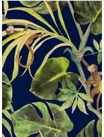 Dschungel Tapete Monkey Business v. Clarke & Clarke - Indigo