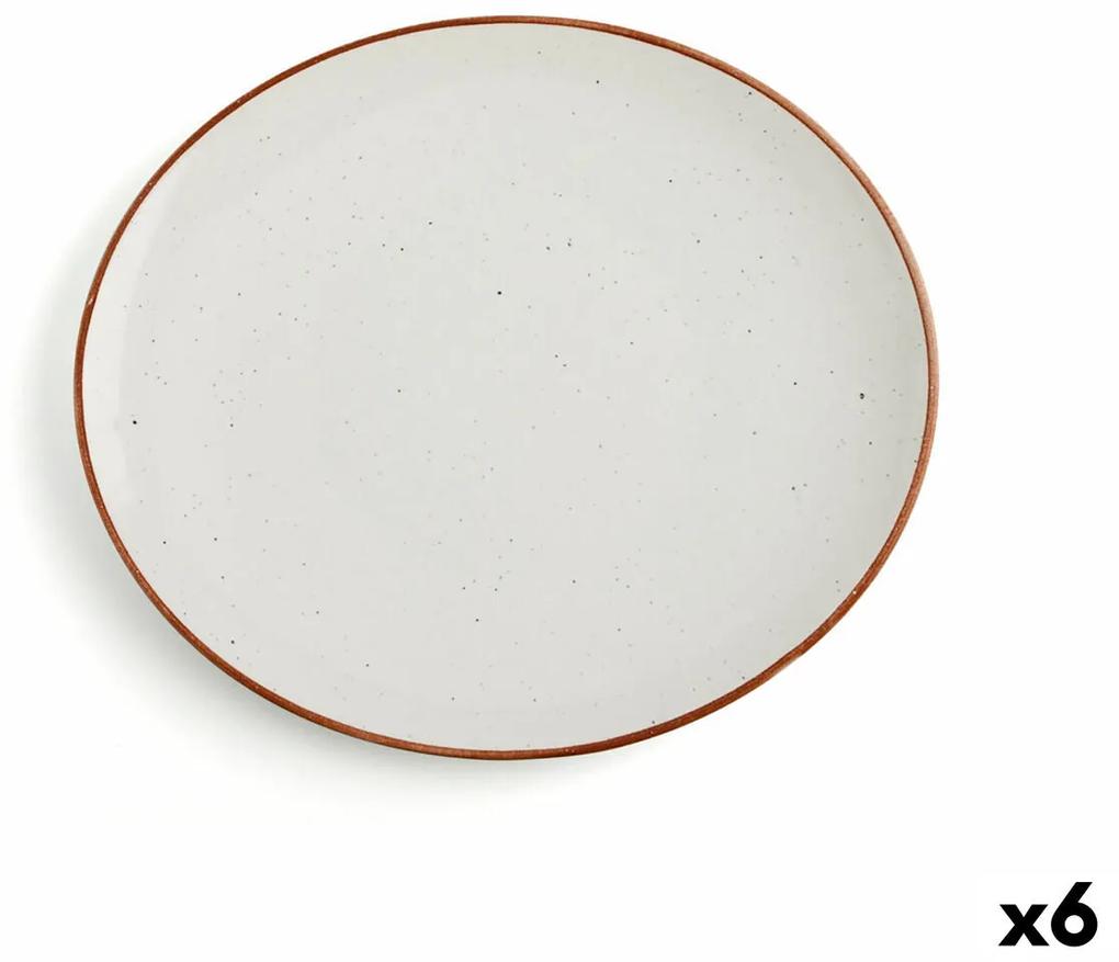 Piatto Piano Ariane Terra Ceramica Beige (30 x 27 cm) (6 Unità)