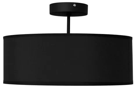 Lampadario a sospensione con supporto rigido ALBA 3xE27/15W/230V nero