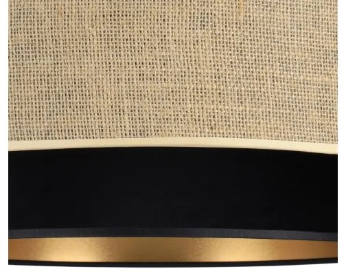 Lampada da soffitto SARTA 1xE27/60W/230V Ø 45 cm nero/iuta