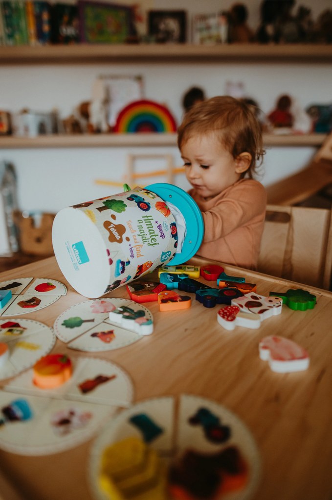 Vilac - Tocca e trova, gioco in legno - Fattoria