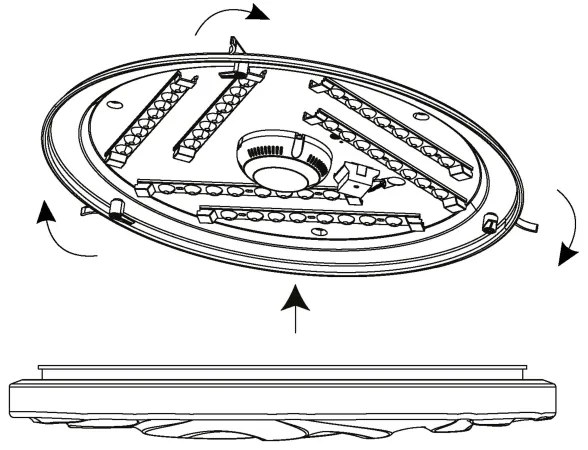 Eglo 99465 - Plafoniera LED BENARIBA LED/36W/230V