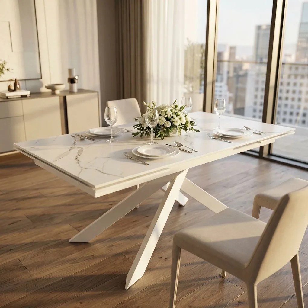 CYGNUS - tavolo da pranzo allungabile