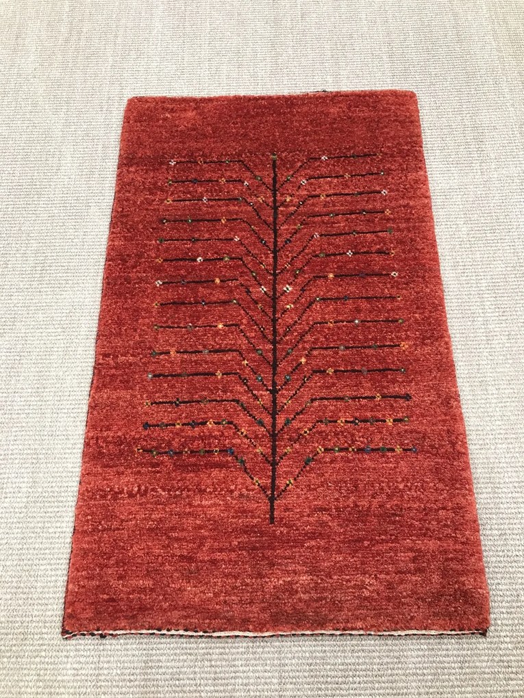 Gashguli Tappeto 100 x 60 Rosso (Iran) Annodato A Mano