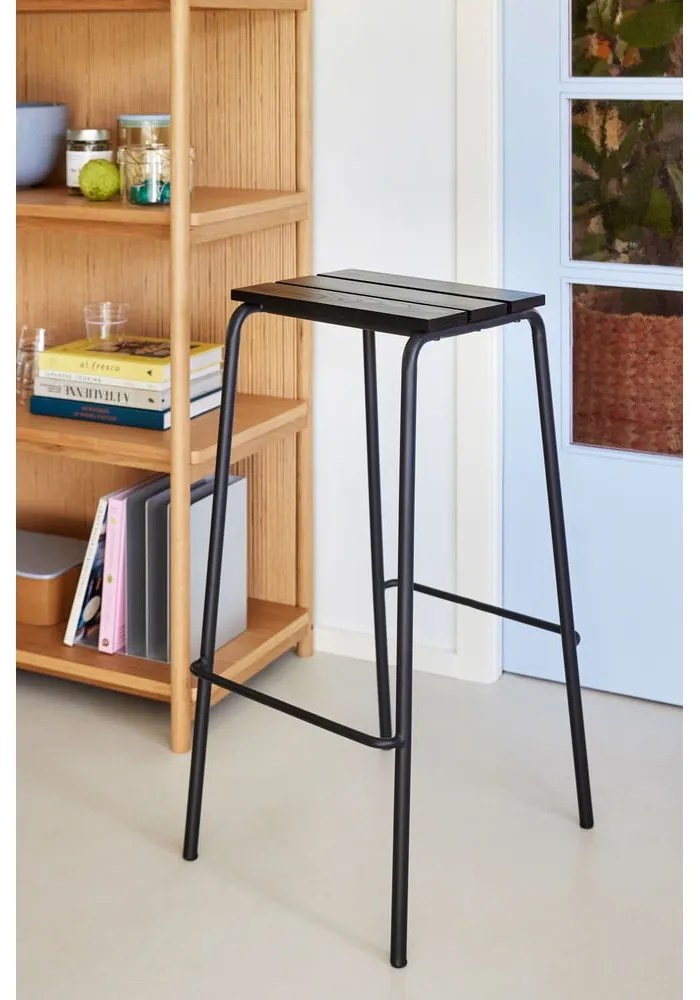 Set di sedie da bar nera 2 pz (altezza della seduta 76 cm) Stilt – Hübsch