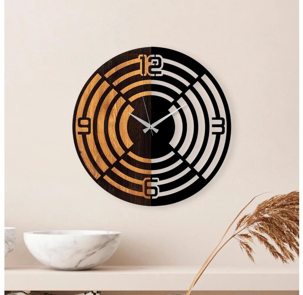 Orologio da parete diametro 56 cm 1xAA legno/metallo