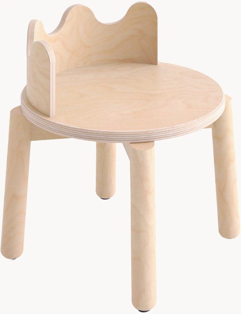 Set di 2 sedie fatte a mano per bambini Moss