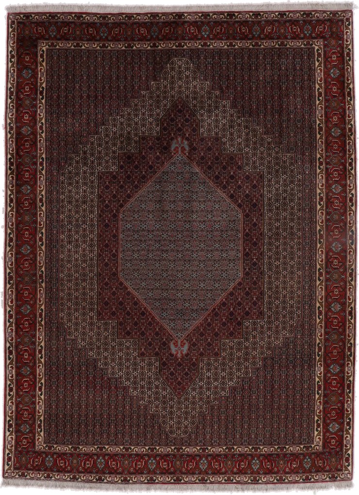 Sandjan Tappeto 260 x 350 (Iran) Annodato A Mano