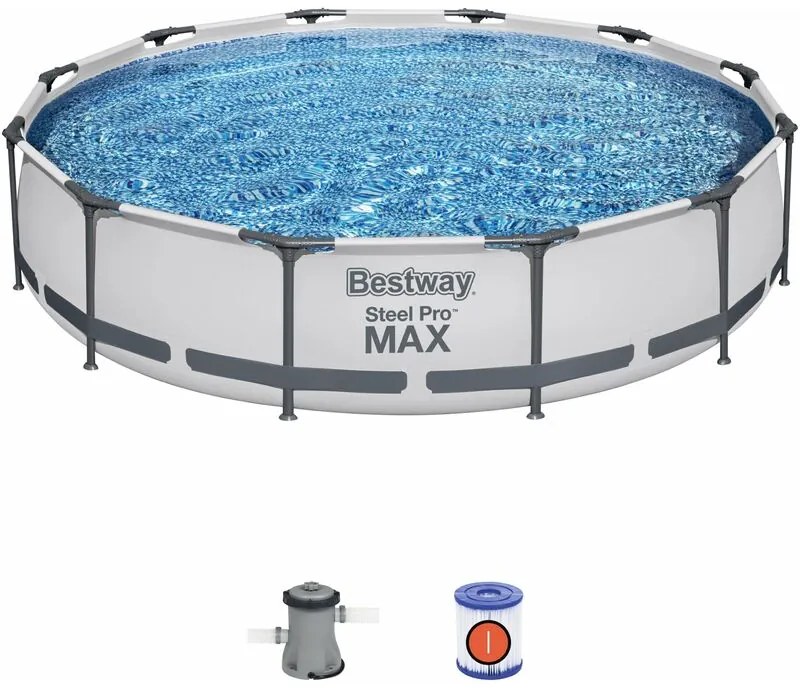 Piscina con struttura rotonda Steel Pro max 366x76 cm Bestway 56416