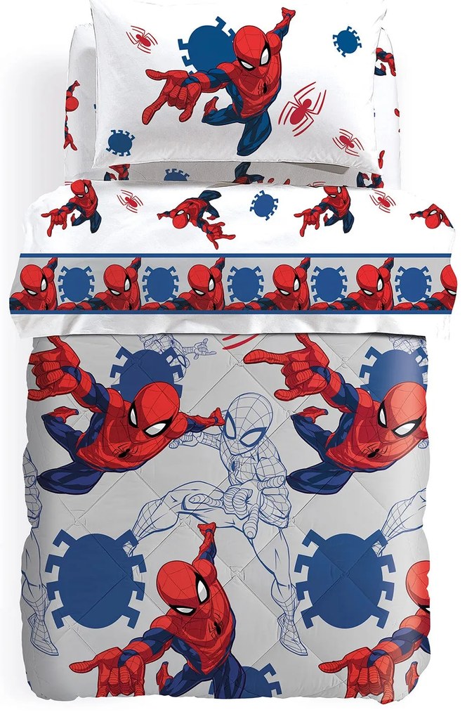 Trapunta in Cotone Spider-man America Singolo Marvel Ragazzo