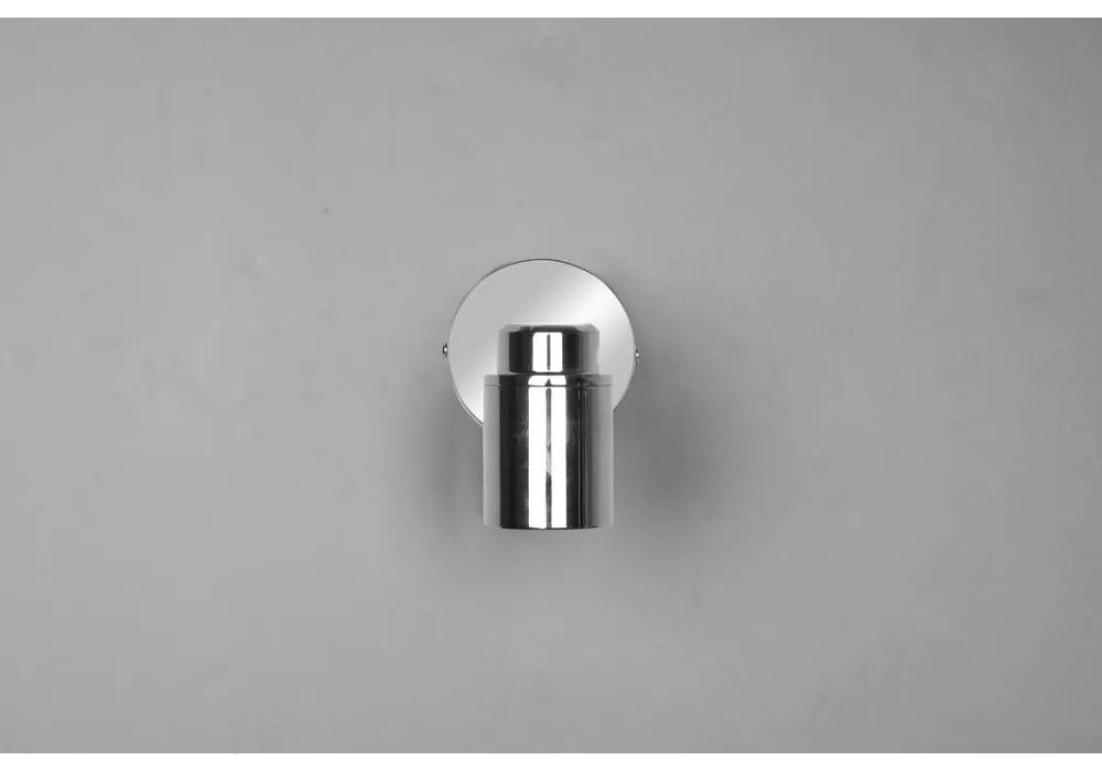 Faretto in metallo in argento lucido 10x9 cm Angelo - Trio