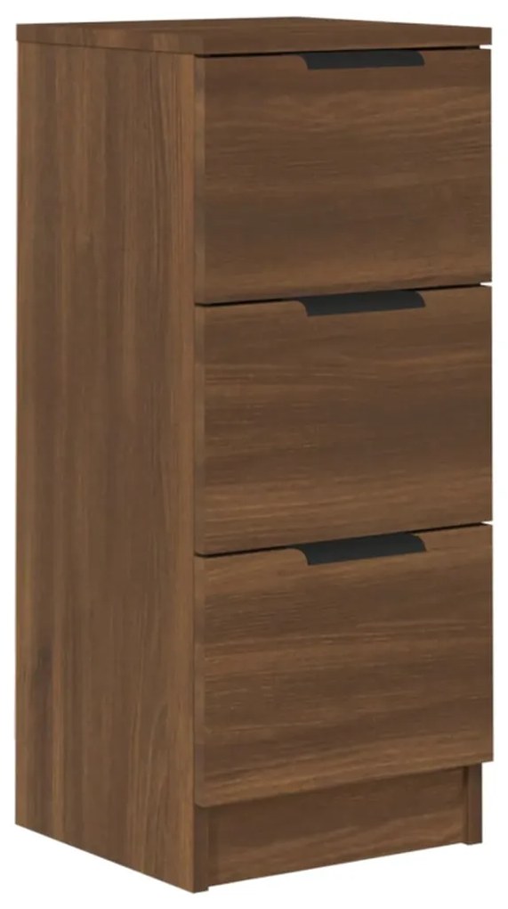 Credenza rovere marrone 30x30x70 cm in legno multistrato