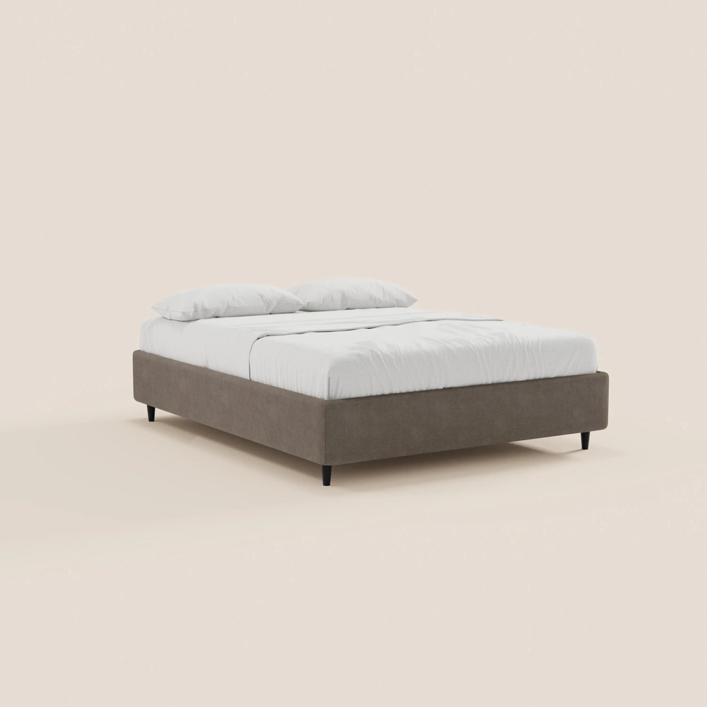 ERON letto sommier imbottito con vano contenitore in tessuto impermeabile certificato Oeko-Tex
