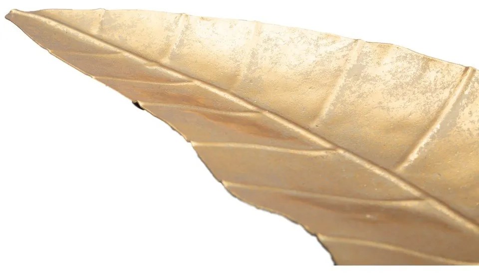 Vassoio decorativo in metallo 11x38 cm Foglia - Mauro Ferretti