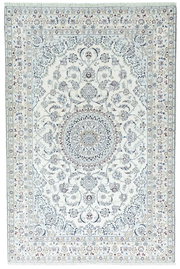 Nain Tappeto persiano 300 x 200 Beige (Iran) Annodato A Mano